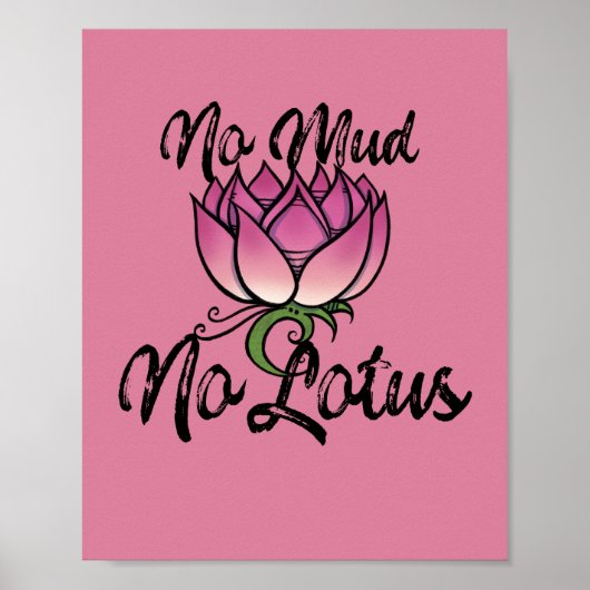Poster Pas de boue Pas de lotus (Devant)