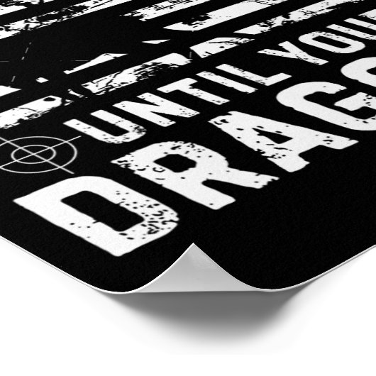 Poster Pas de braconnage jusqu'à votre traînage Camouflag (Coin)