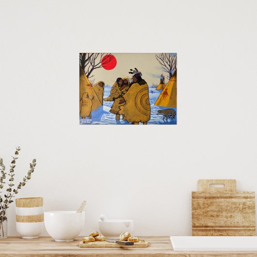 Poster "Pas de buffle" (Cuisine)