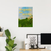Poster Pas de buts, pas de stress. Anti Motivation (Bureau à domicile)