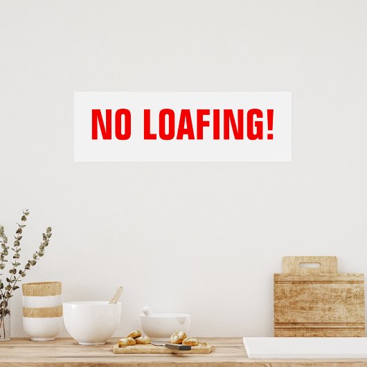 Poster Pas de charge ! (Cuisine)