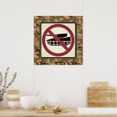 Poster Pas de chars sur Camo (Cuisine)