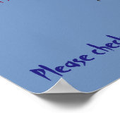 Poster Pas de chaussures autorisées - la MUCK s'arrête ic (Coin)