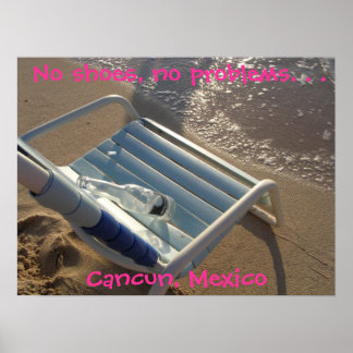 Poster Pas de chaussures, pas de problèmes. . ...