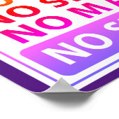 Poster pas de chemise pas de chaussures pas de masque pas (Coin)