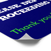 Poster Pas de chewing-gum (Coin)