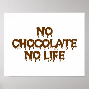 POSTER PAS DE CHOCOLAT PAS DE VIE