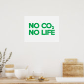 POSTER PAS DE CO2 PAS DE VIE (Cuisine)