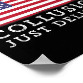 Poster Pas de Collusion Juste une Illusion Avec le Drapea (Coin)
