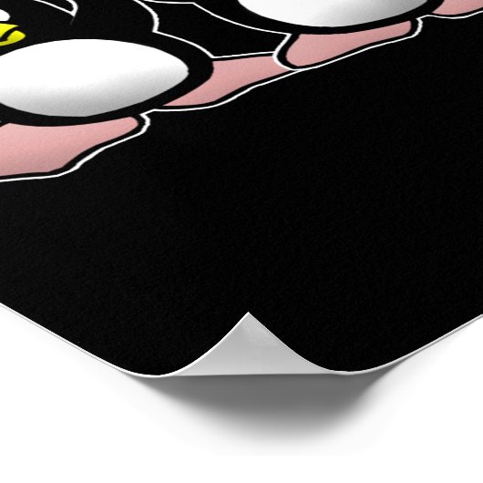 Poster Pas de conception de pingouins malins (Coin)