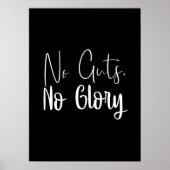 Poster Pas De Coups, Pas De Gloire, Gym, Hustle, Motivati (Devant)