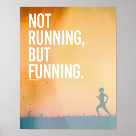 Poster Pas de course, mais de financement - Running Fitne (Devant)