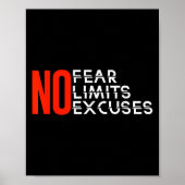 Poster Pas de crainte Pas de limites Pas d'explications _ (Devant)