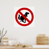 Poster Pas de déjections canines ⚠ Panneau thaï ⚠ (Cuisine)