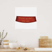 Poster Pas De Dieux Ou De Rois Seulement Homme (Cuisine)