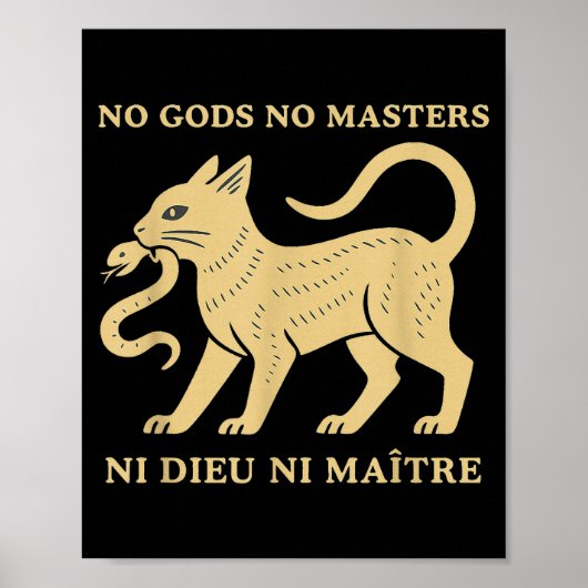 Poster Pas de dieux pas de maîtres (Devant)