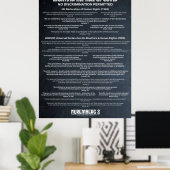 Poster "Pas de discrimination" Droits de l'Homme Grand Po (Bureau à domicile)