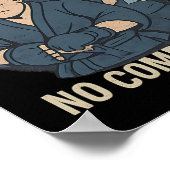 Poster Pas de douleur pas de gain Boxing Martial Arts Hum (Coin)