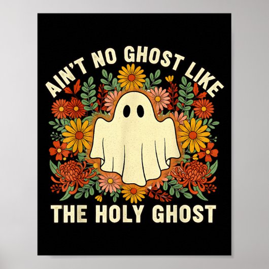 Poster Pas de fantôme comme le Saint-Esprit Halloween chr (Devant)