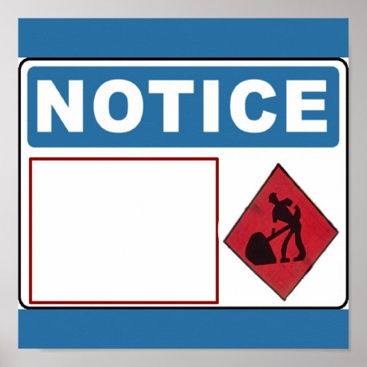 Poster Pas de fouille dans les locaux, ajouter du texte, (Devant)