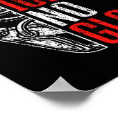 Poster Pas de glace, pas de gloire Funny Ice Hockey (Coin)