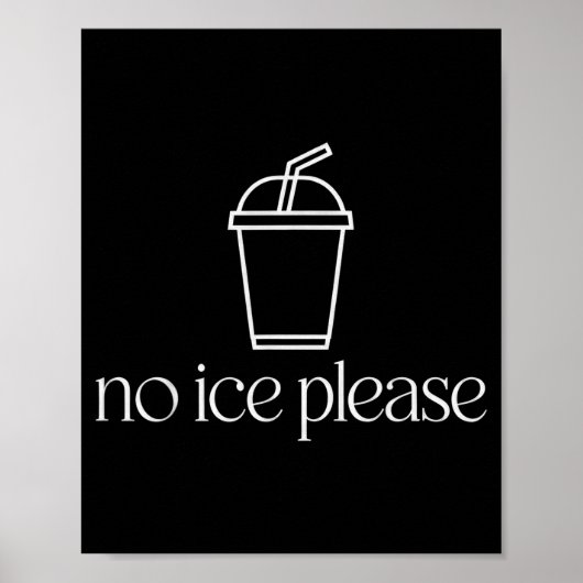 Poster Pas de glace s'il vous plaît (Devant)