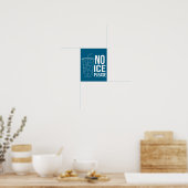 Poster Pas de glace s'il vous plaît (Cuisine)