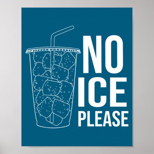 Poster Pas de glace s'il vous plaît (Devant)