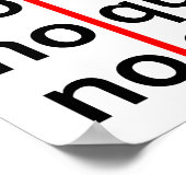 Poster Pas De Gros Pas De Quitter Pas D'Excuses (Coin)