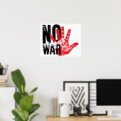 Poster PAS DE GUERRE ! design radical pour des temps radi (Bureau à domicile)