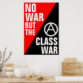 Poster pas de guerre, mais la guerre des classes (Cuisine)