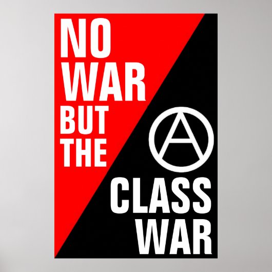 Poster pas de guerre, mais la guerre des classes (Devant)