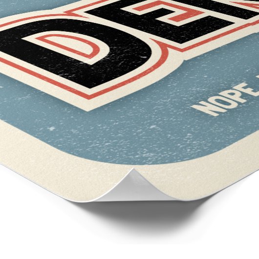 Poster Pas De "I" Dans Le Refus II (Coin)