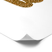 Poster "Pas de jour, mais aujourd'hui" Brush Motivational (Coin)