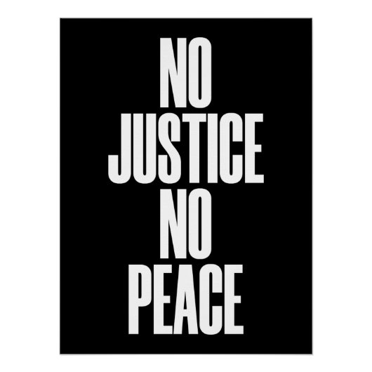 Poster Pas de justice, pas de paix (Devant)