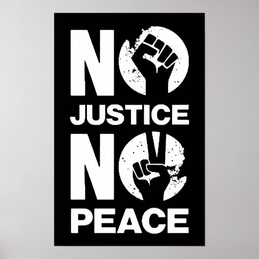 Poster Pas de justice, pas de paix (Devant)