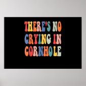 Poster Pas de larmes dans le sac de haricot de Cornhole (Devant)