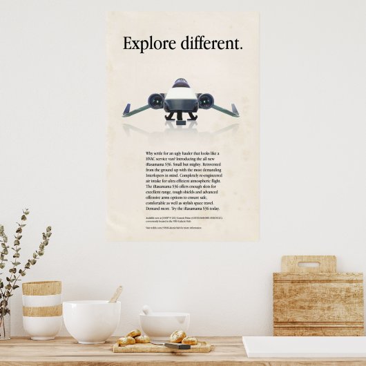 Poster Pas De Mans Sky Explore Différent (Cuisine)