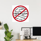 Poster Pas De Message D'Intimidation Plutôt Que De Choisi (Bureau à domicile)