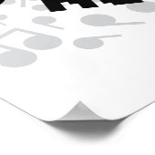 POSTER PAS DE MUSIQUE, PAS DE VIE. (Coin)