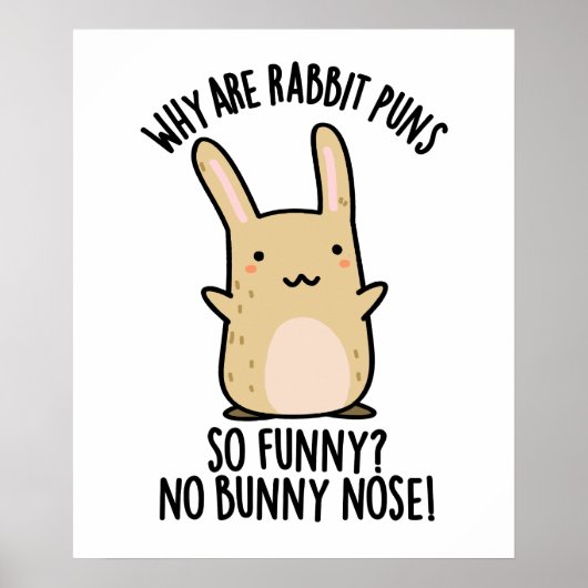 Poster Pas de nez de lapin Drôles de jeux de mots sur les (Devant)
