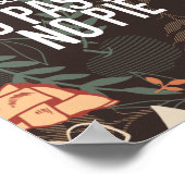 Poster Pas de pâtisserie Pas de devis à tarte (Coin)