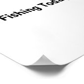 Poster Pas de pêche aujourd'hui Funny Sad Stick Man Pêche (Coin)