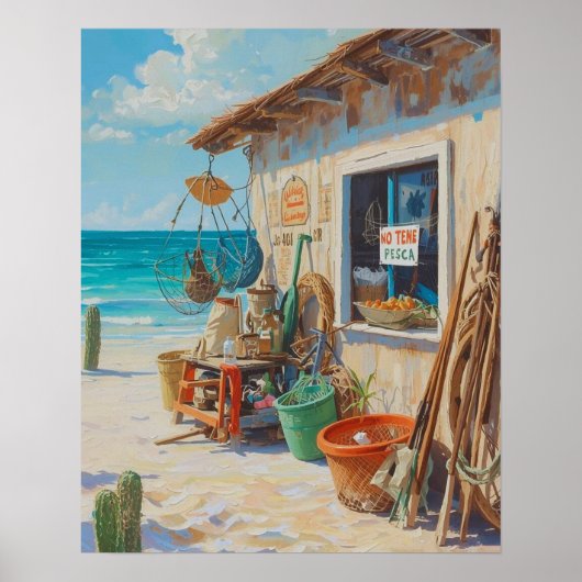 Poster Pas de pêche bonairienne (Devant)