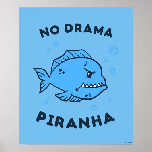Poster Pas de Piranha dramatique (Devant)