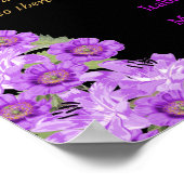 Poster Pas de plan de siège - Élégant Mariage de fleurs p (Coin)