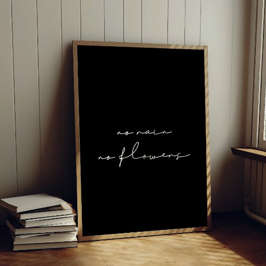 Poster Pas de pluie ni de fleurs