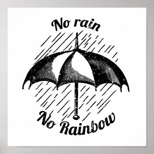 Poster Pas de pluie pas d'arc-en-ciel (Devant)