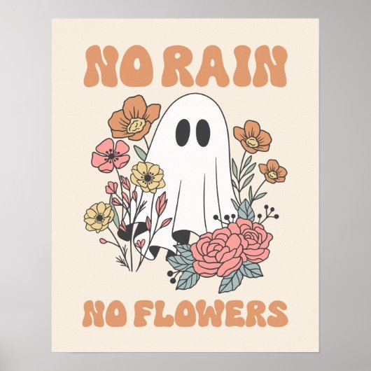 Poster Pas de pluie Pas de fleurs qui utilisent l'affiche (Devant)