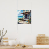 Poster Pas de poisson aujourd'hui bonaire (Cuisine)